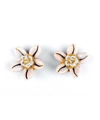 Shell floral earrings 4