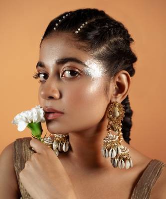 Shell embellished danglers and drops 2