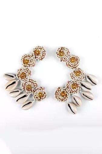 Shell drop earrings