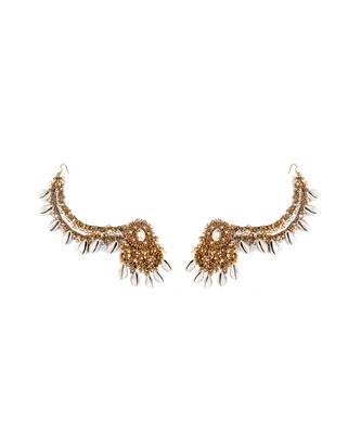 Pearl embellished dangler earrings 3