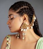 Shell drop dangler earrings