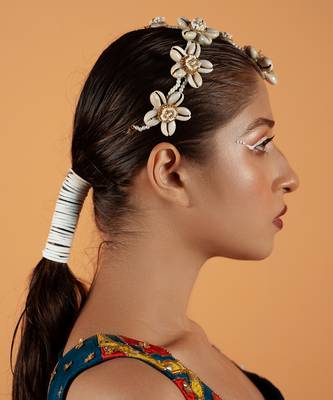 Shell studded sheeshpatti 1