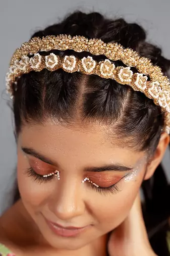 Bead embellished hairband