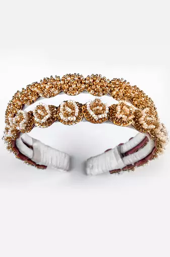 Bead embellished hairband