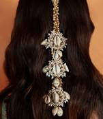 Shell studded hair accessory