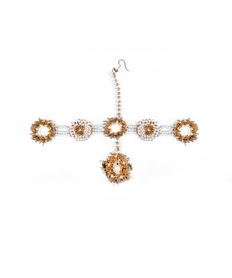 Pearl embellished mathapatti 1