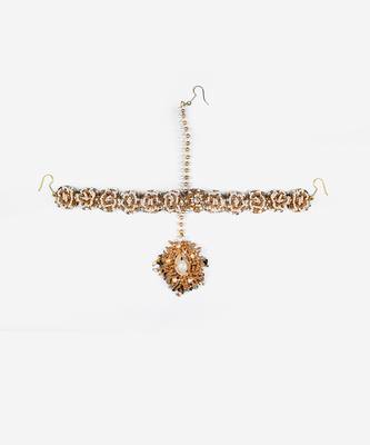 Pearl encrusted mathapatti 1