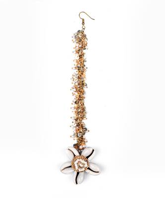 Floral shell drop maangtikka 1