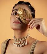 Sequin embellished necklace