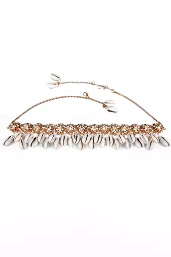 Sequin embellished necklace