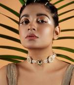 Pearl embellished necklace