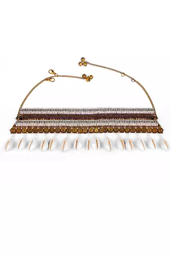 Bead embellished necklace