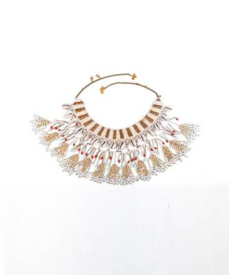 Bead drop choker necklace 1