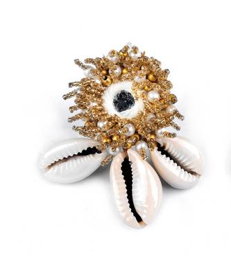 White & golden adjustable ring 2