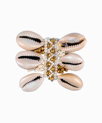 White & golden adjustable ring 2