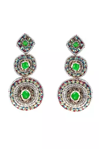 Moti embroidered danglers and drops