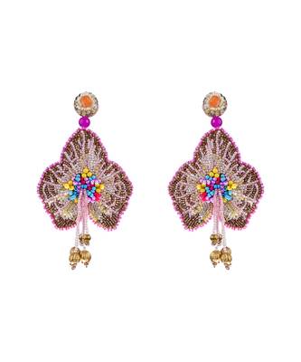 Bead embroidered earrings 2