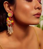 Zari embroidered earrings