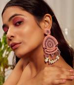 Bead drop dangler earrings