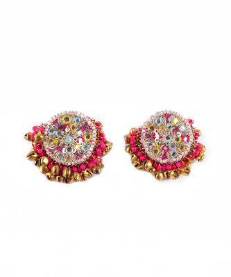 Sequin embroidered studs 2