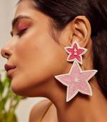 Star shape dangler earrings