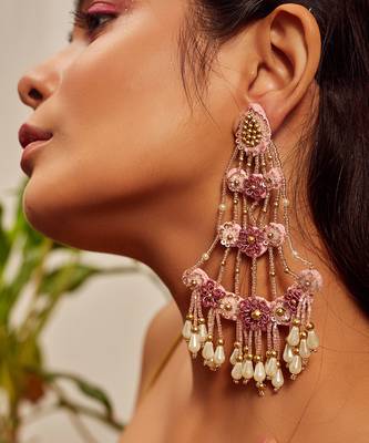 Bead drop dangler earrings 1