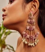 Bead drop dangler earrings