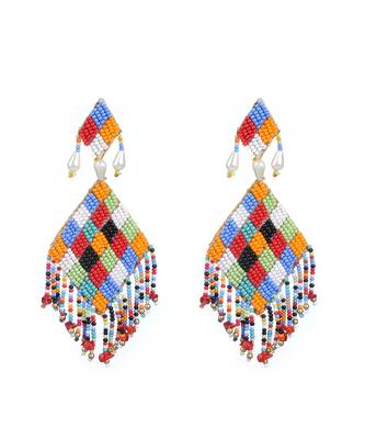 Bead work dangler earrings 2