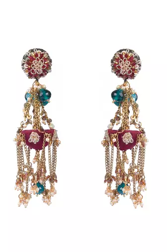 Chain link dangler earrings