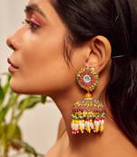 Bead drop jhumkis jhumka earrings