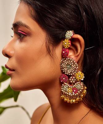 Ghungroo drop dangler earrings 1