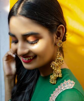 Ghungroo embroidered danglers 1