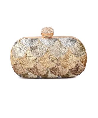 Gold ombre capsule clutch 2