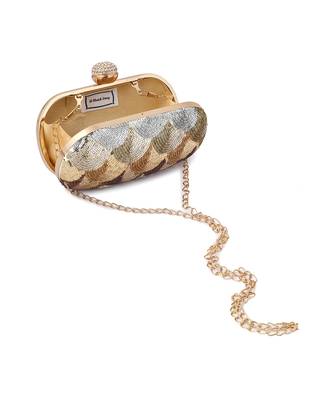 Gold ombre capsule clutch 5