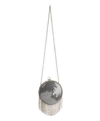 Silver disco ball clutch 3
