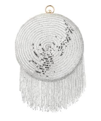 Silver disco ball clutch 4