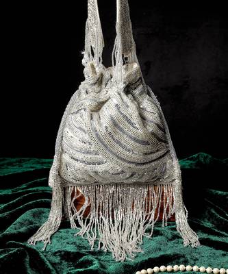 Silver platinum lux potli bag 1