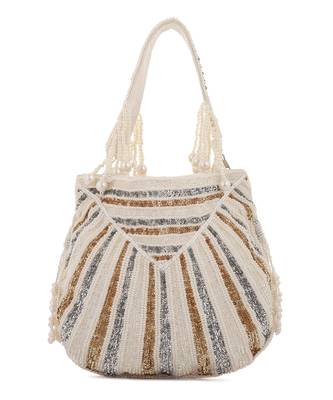 White ice metal potli bag 3
