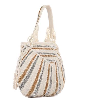 White ice metal potli bag 4