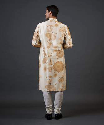 Ivory printed kurta set 2