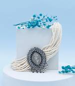 Silver stunning aaliya choker