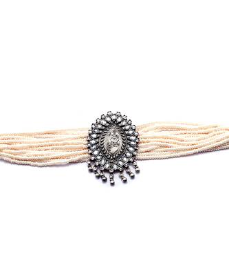 Silver stunning aaliya choker 2