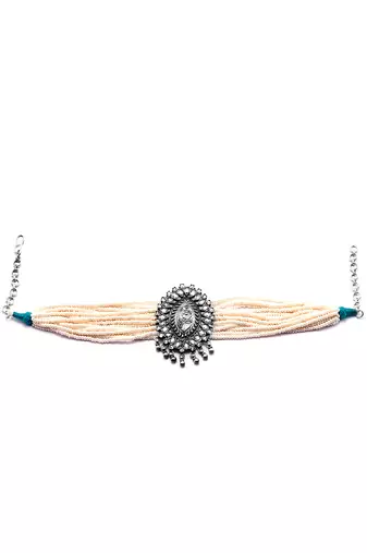 Silver stunning aaliya choker