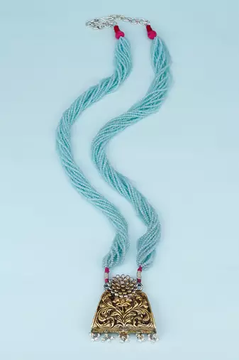 Golden silver aasia necklace