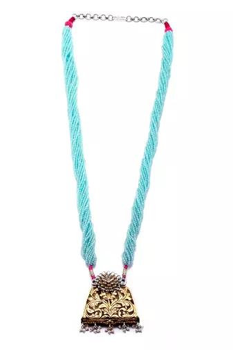 Golden silver aasia necklace