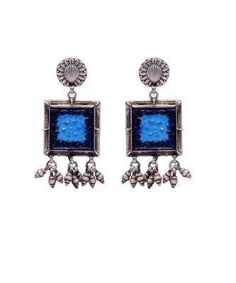 Blue stunning silver shaya earrings 2