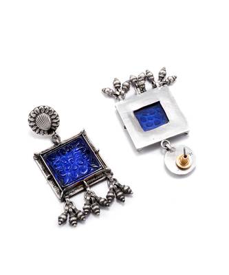 Blue stunning silver shaya earrings 3