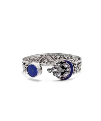 Blue silver tanjia cuff bracelet 2
