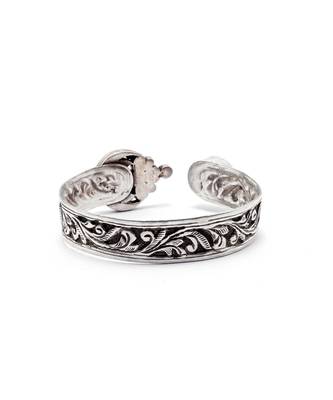 Blue silver tanjia cuff bracelet 3