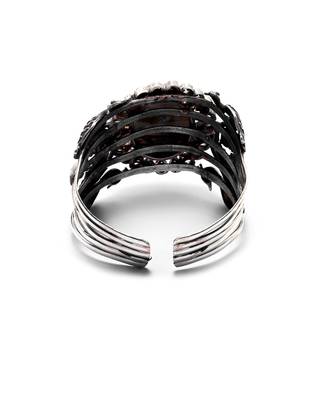 Labradorite silver shabina cuff bracelet 3